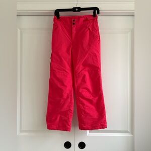Kids Raspberry Pink Snow Ski Snowboard Winter Pants Adj Waist